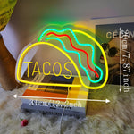 Schnelles Essen LED Neonlicht – Bunte Wanddekoration mit USB-Anschluss