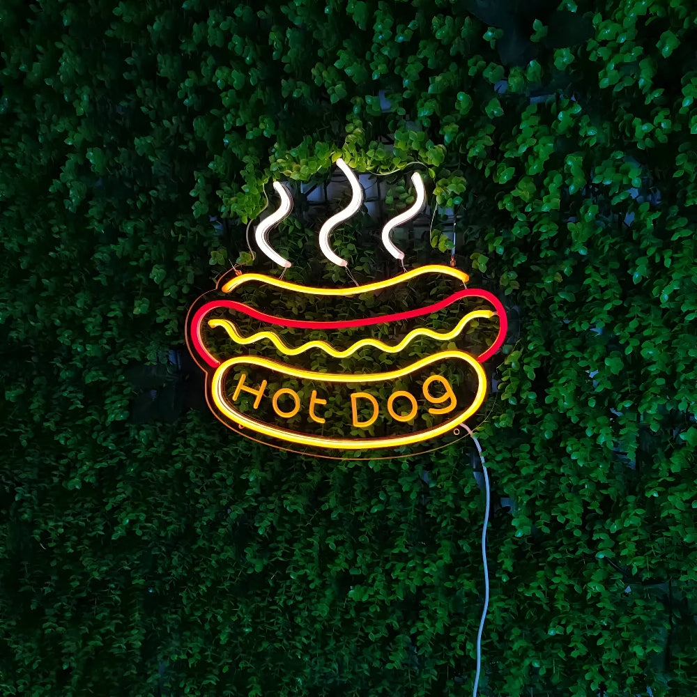 Schnelles Essen LED Neonlicht – Bunte Wanddekoration mit USB-Anschluss
