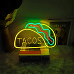 Schnelles Essen LED Neonlicht – Bunte Wanddekoration mit USB-Anschluss