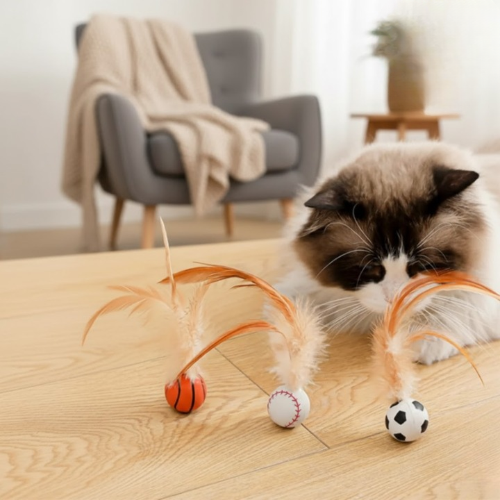 FederSprung Katzenspielzeug - 3er Set
