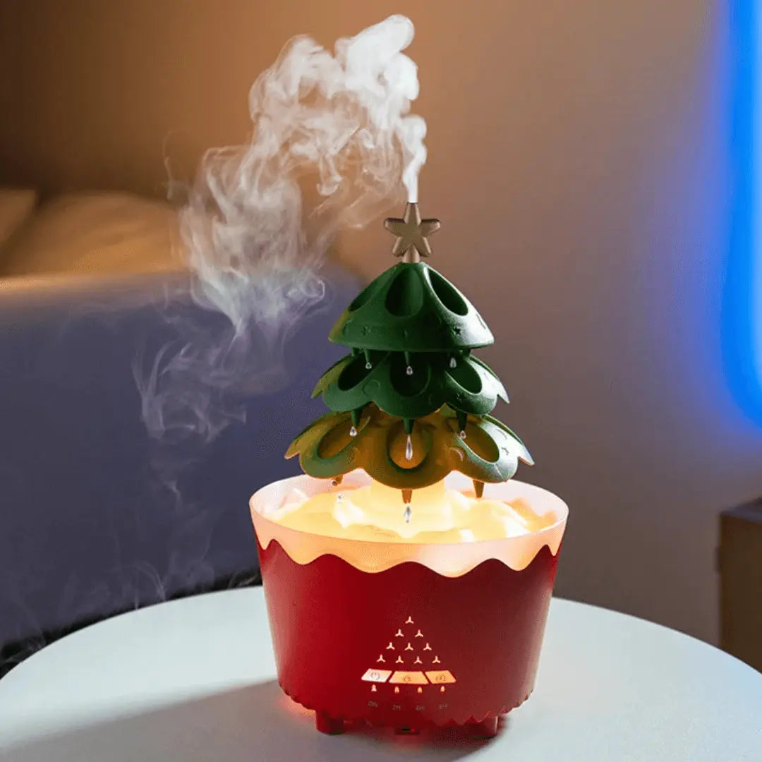 Christmas Aroma Diffuser – USB Humidifier with LED Lighting