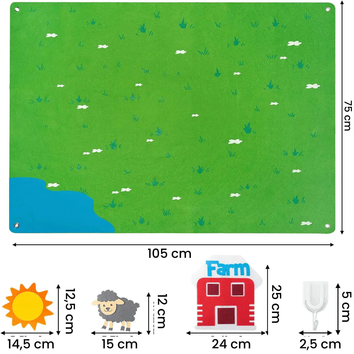 FeltFarm - Interactive Felt Game Board for Children