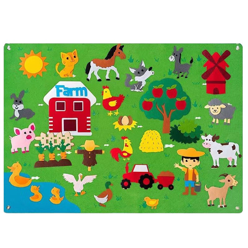FeltFarm - Interactive Felt Game Board for Children