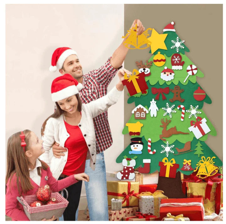 Filzbaum für Kinder - Sicherer Weihnachtsbaum zum Basteln