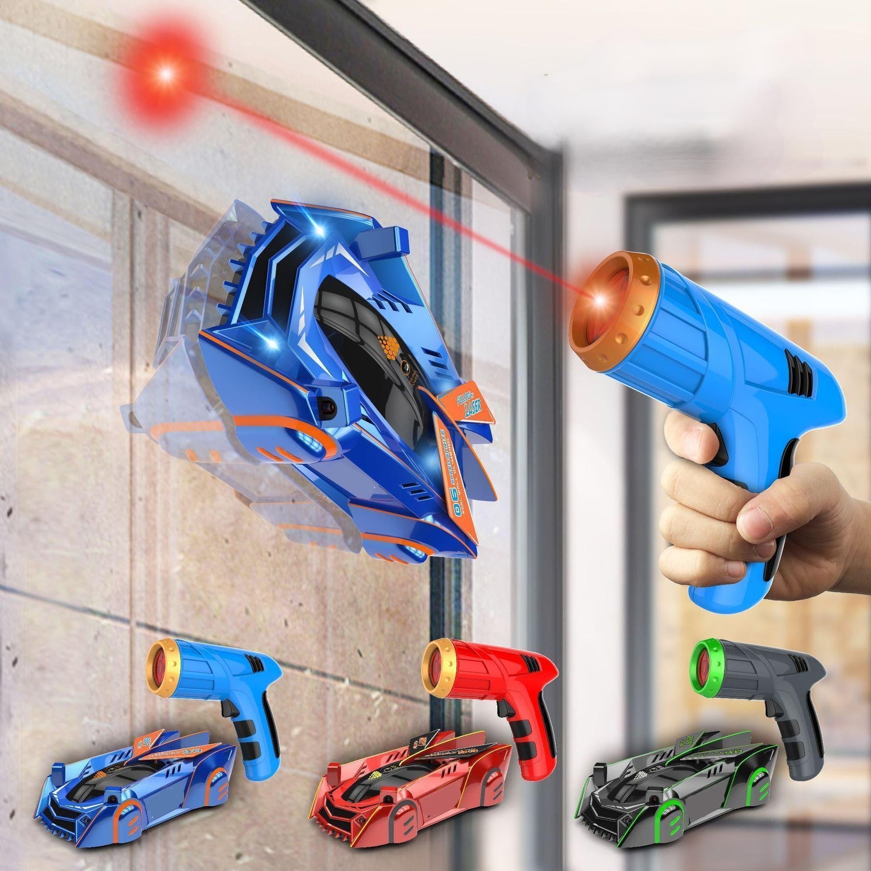 Wandfahrendes Laser-RC-Auto für grenzenlosen Fahrspaß