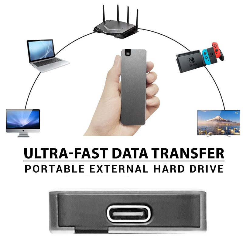 Externe SSD | Schnelle USB-Datenübertragung | Robustes Gehäuse | DatenFest