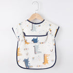 Schürze für Babys mit Taschen zum Malen und Essen