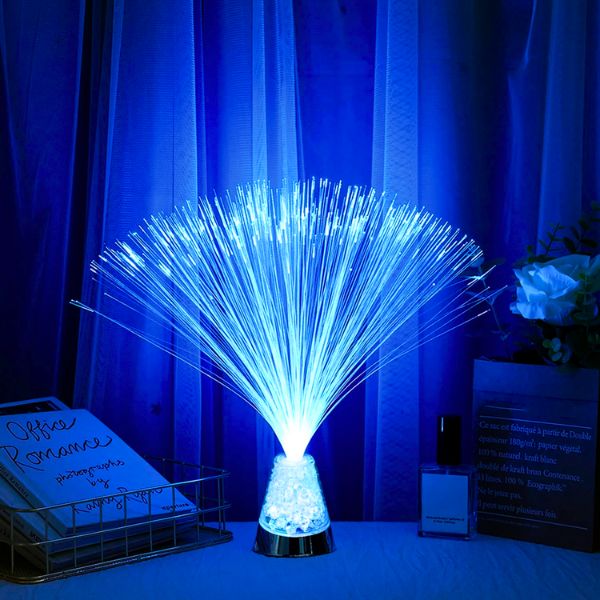 Fascinating Light Sculpture with Crystal Base – Colorful Atmosphere for Your Home