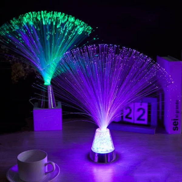 Fascinating Light Sculpture with Crystal Base – Colorful Atmosphere for Your Home