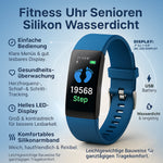 Senioren Smartwatch mit Herzfrequenz-Tracking und Wasserschutz