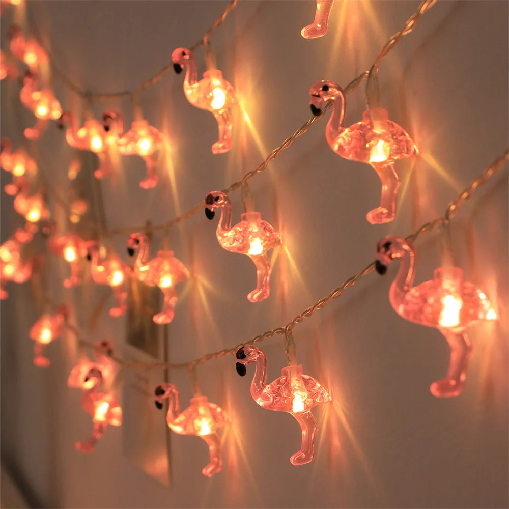 Tropical String Lights with 80 LEDs – Warm White and RGB Lighting for Indoor and Outdoor Use