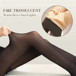 Damen Fleece-Strumpfhosen | Wärmend & Figurformend | Atmungsaktiv