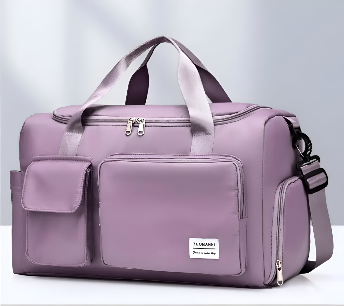 Wasserdichte Reisetasche mit Schuhfach – Leichte Wochenendtasche mit viel Stauraum