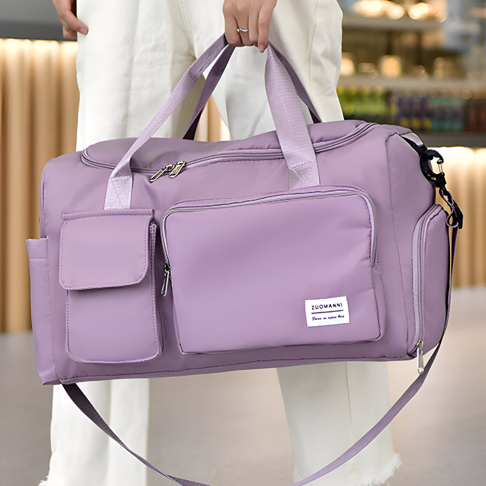 Wasserdichte Reisetasche mit Schuhfach – Leichte Wochenendtasche mit viel Stauraum