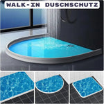 Flexible Wasserbarriere für die Dusche