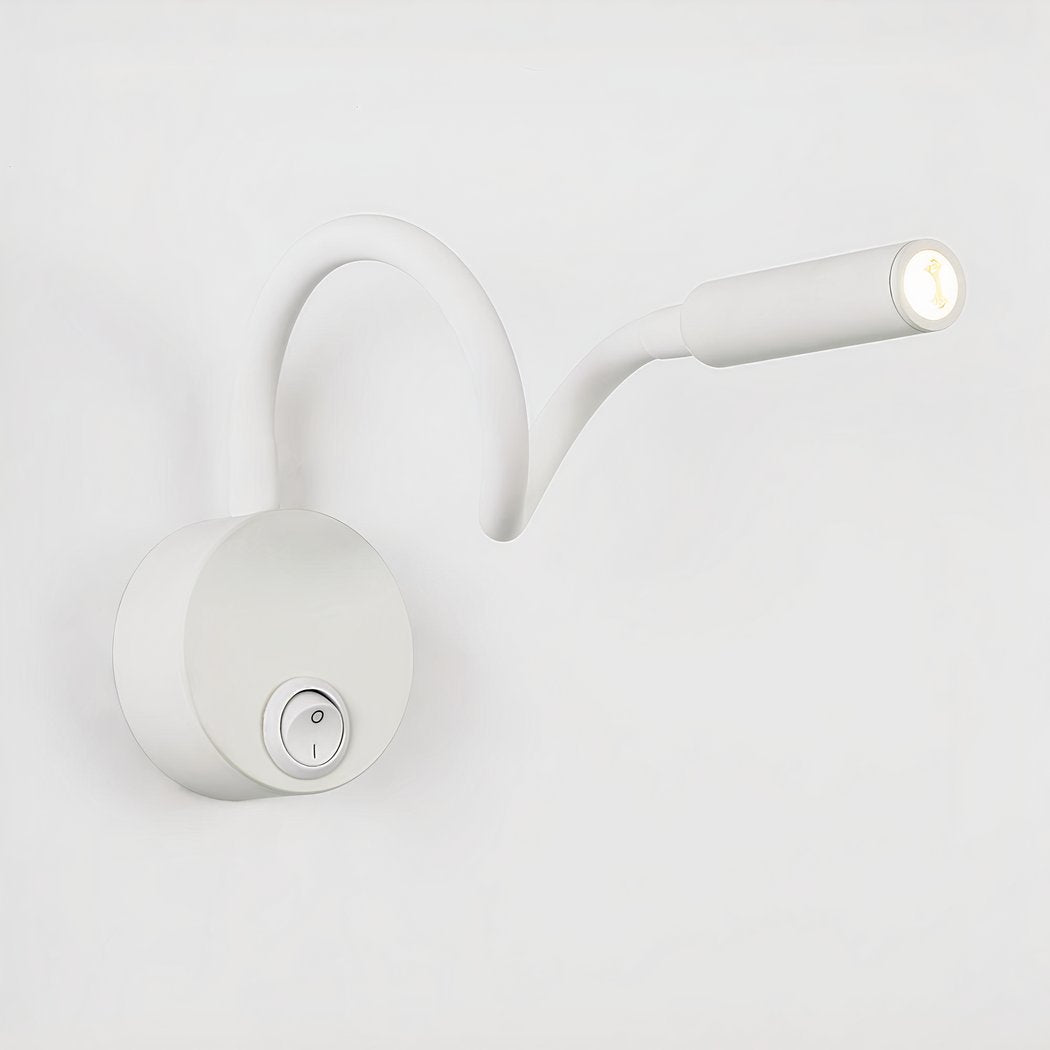Flexible wall light design with LED for perfect reading