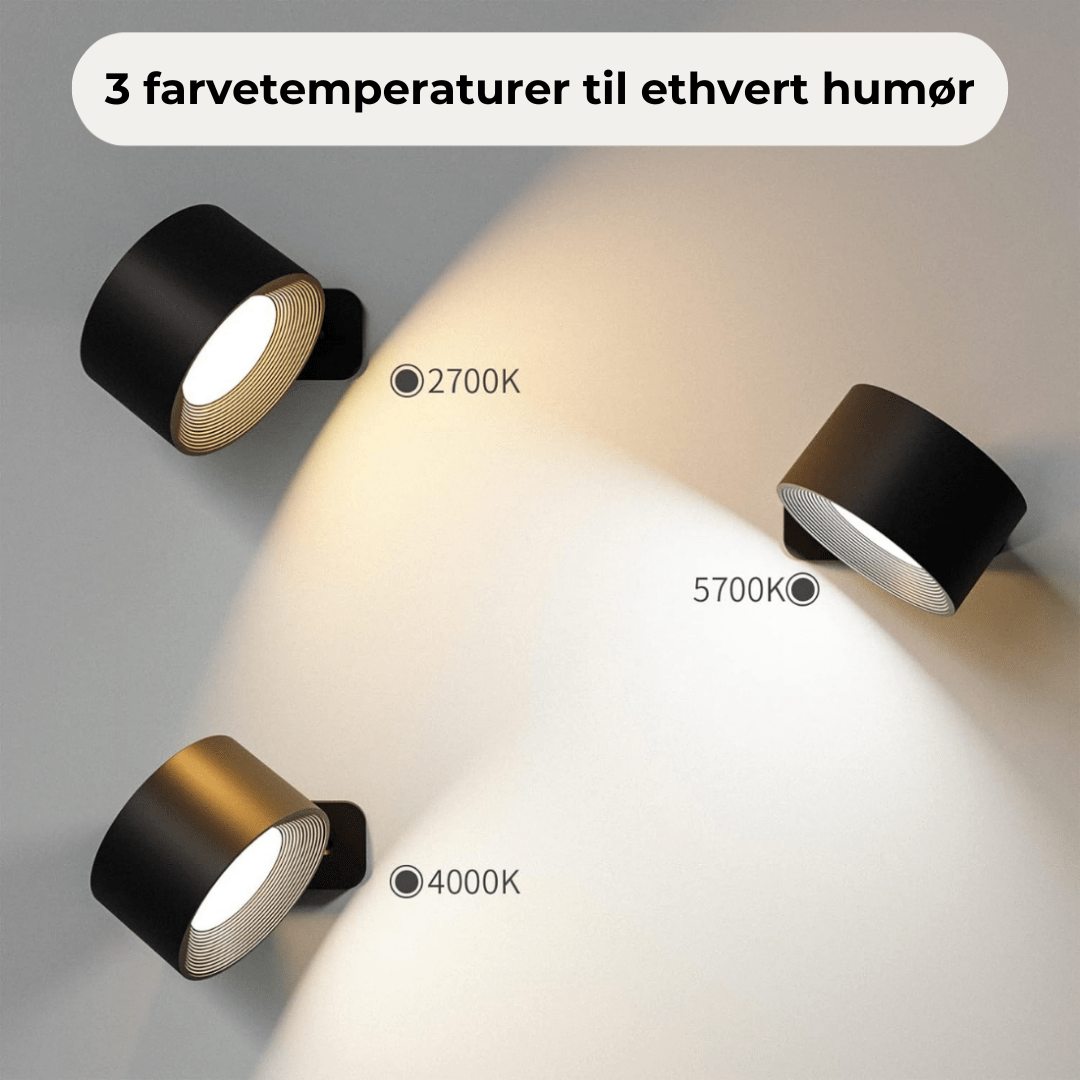 Cordless Wall Lamp with Touch Control and 360° Rotation