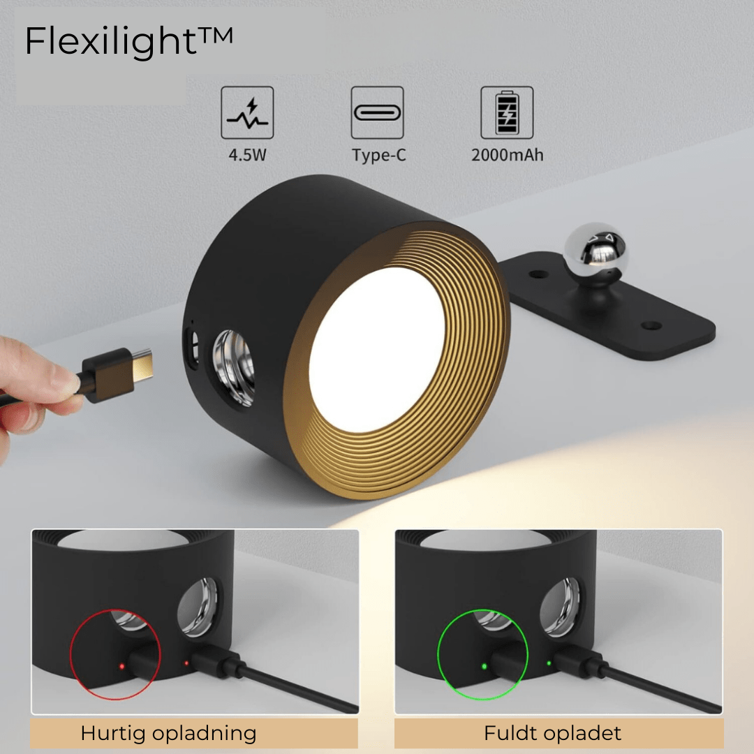 Cordless Wall Lamp with Touch Control and 360° Rotation
