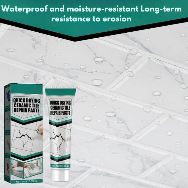 Schnelltrocknende Fliesenreparaturpaste | Wasserdicht | TileFix