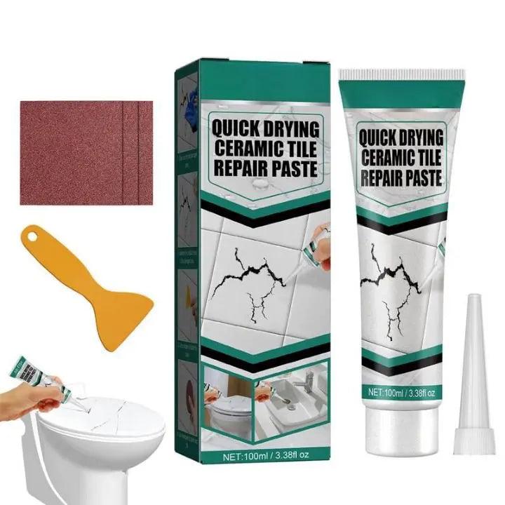 Schnelltrocknende Fliesenreparaturpaste | Wasserdicht | TileFix