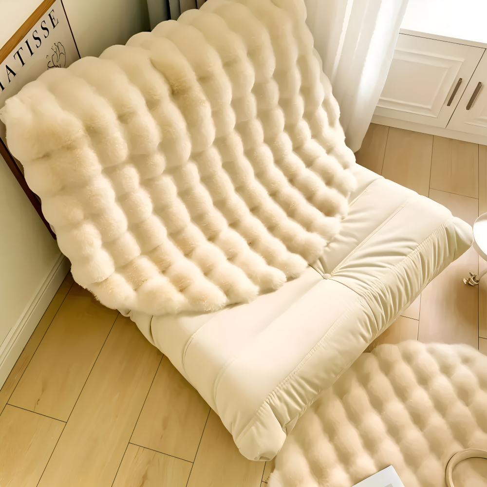 Runder, weicher, rutschfester Teppich aus Samt – Gemütliche Wohnraumausstattung