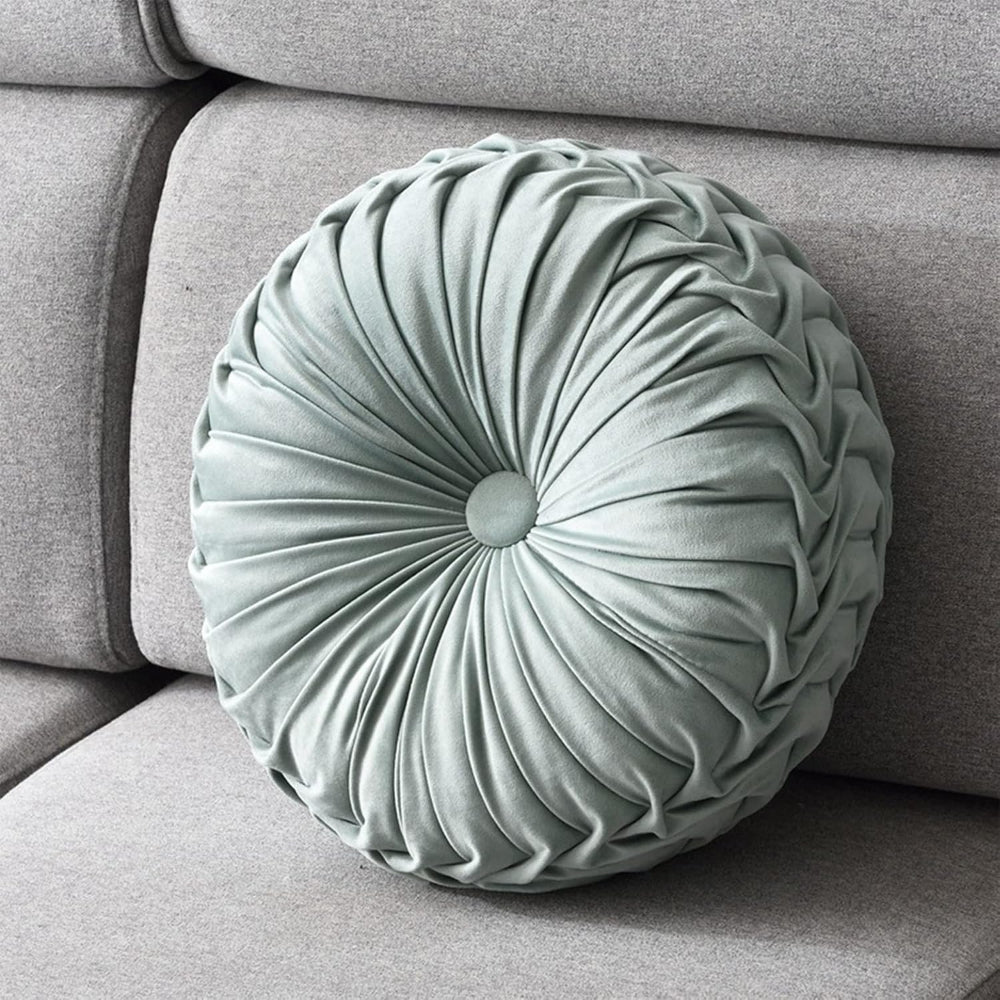 Runder Samtkissen – Weiches Dekokissen für Sofa, Bett oder Lounge