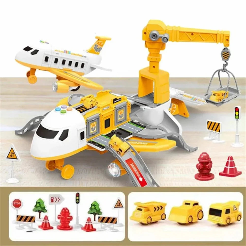 Kreatives Flugzeug- und Fahrzeugspielset für Kinder