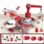 Kreatives Flugzeug- und Fahrzeugspielset für Kinder