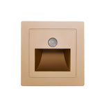 Wall-mounted motion sensor light – Elegant aluminium design with energy-saving LED for stairwells and hallways