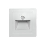 Wall-mounted motion sensor light – Elegant aluminium design with energy-saving LED for stairwells and hallways