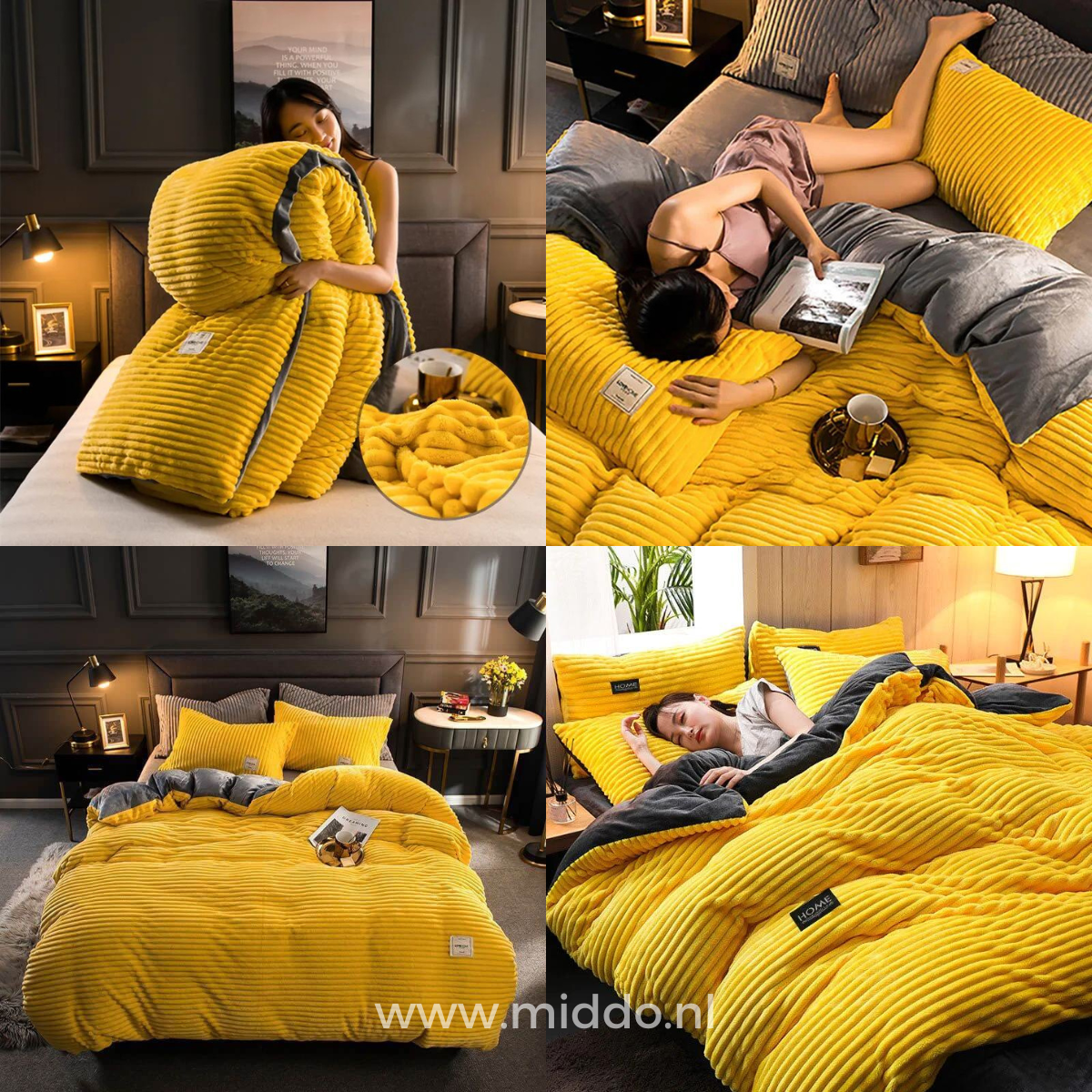 CosyNest | 3-Piece Fleece Bedding Set for Winter