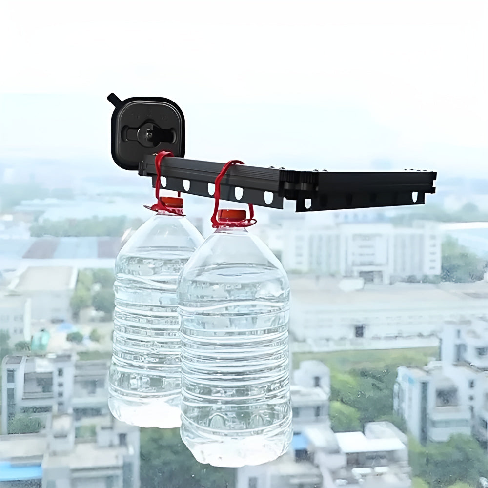 Compact Aluminum Laundry Dryer with Suction Cup – Practical and Space-Saving