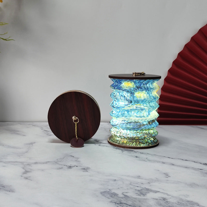 Foldable Lotus Lamp – Colorful USB LED Table Light for Your Home