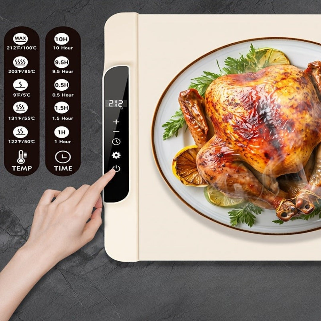 Flexible Heating Pad with 11 Temperature Settings and 10-Hour Timer – Perfect for Buffets and Parties
