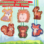 Lacing Cards with Forest Animals - Learning Toy for Creative Minds