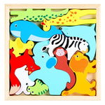 Holzpuzzle mit Formen – 2 kaufen, 1 gratis erhalten