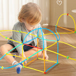 BAUSET mit kreativen Stangen für Kinder zum Spielen und Konstruieren