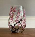 Wine Glasses with Seasonal Tree - Hand-Painted Artworks