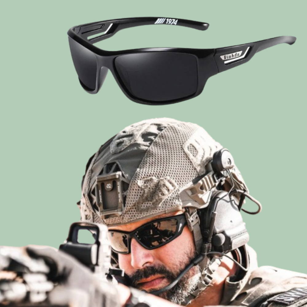 Taktische Sonnenbrille mit UV 400 Schutz für Angler