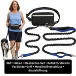 Bequeme Freihand-Hundeleine mit praktischer Tasche
