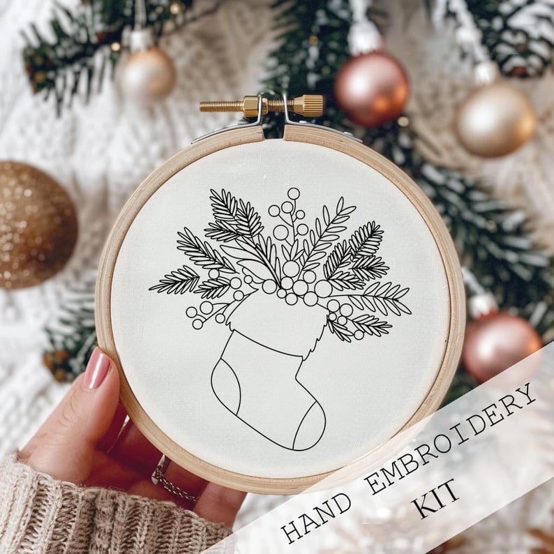 Winterzauber: Kreativset für eine festliche Stickerei