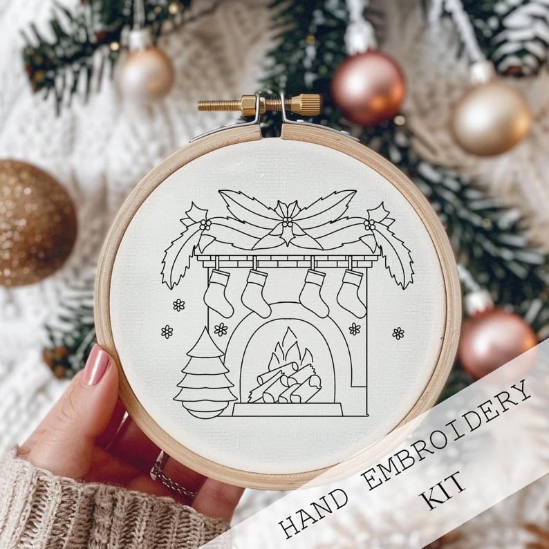 Winterzauber: Kreativset für eine festliche Stickerei
