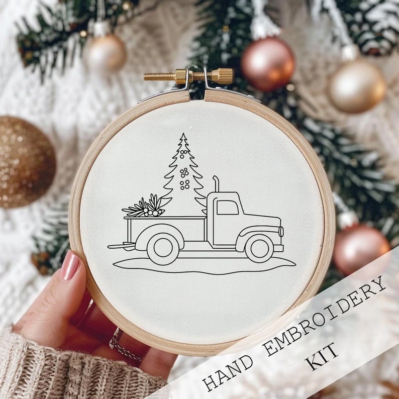 Winterzauber: Kreativset für eine festliche Stickerei
