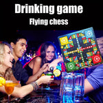 Fun and Interactive Drinking Game Set with Flying Chess