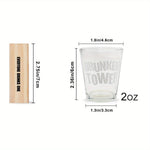 Fun Wooden Tower Drinking Game with 4 Glasses for Unforgettable Evenings