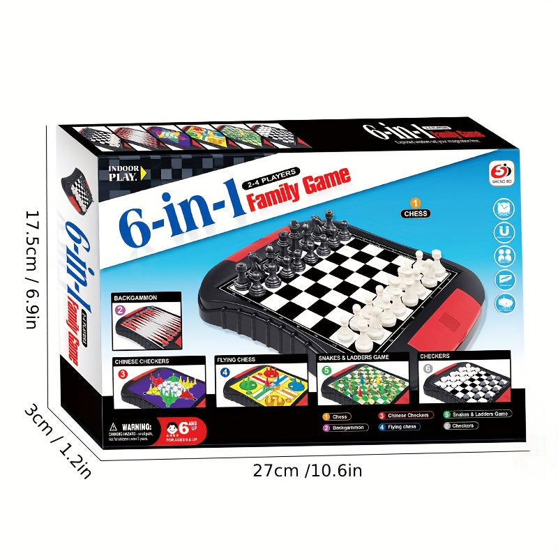 Fun for the whole family – 6-in-1 Magnetic Board Game