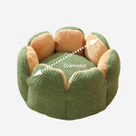 Bequeme Haustierliege im Kaktus-Design aus weichem Korallenvelours