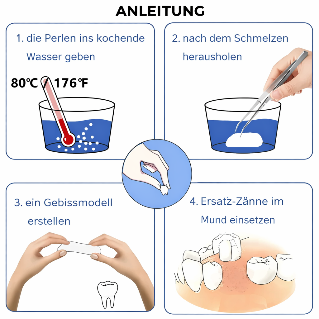 Schnelle Zahnreparatur | Temporäre Zahnprothese | Dentafix
