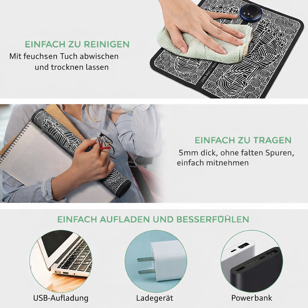 Entspannungsmatte für Füße | EMS Massagegerät für Zuhause