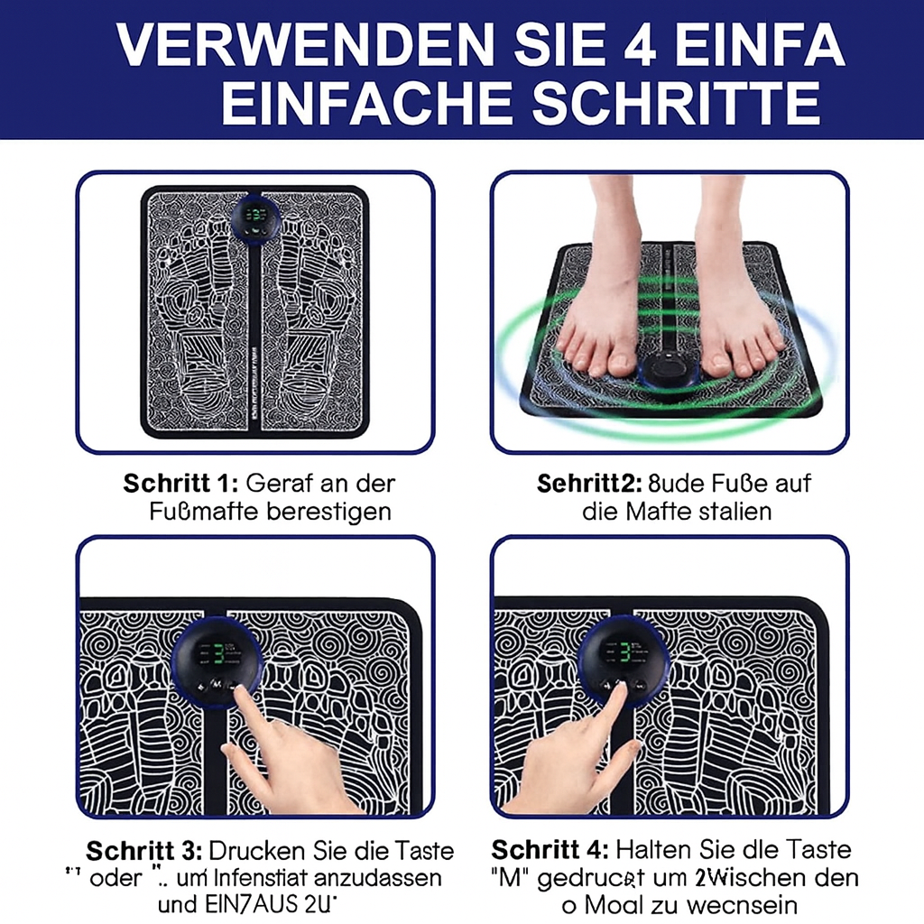 Entspannungsmatte für Füße | EMS Massagegerät für Zuhause